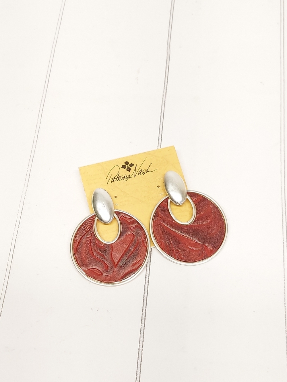 Patricia Nash Simone Doorknocker Earring Silver